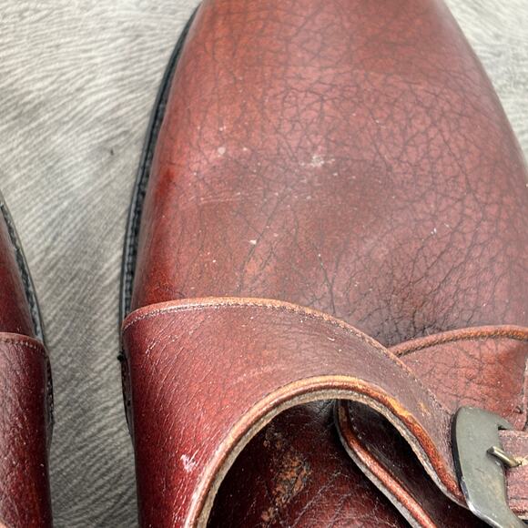 Lehigh Goodyear Oil Proof Sole Mens Brown Safety Toe Loafer Dress Shoes 8E - Picture 7 of 8